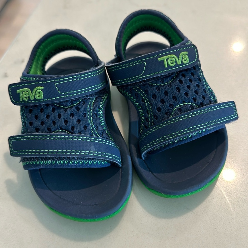 Teva Kids Sandals - Navy and Green